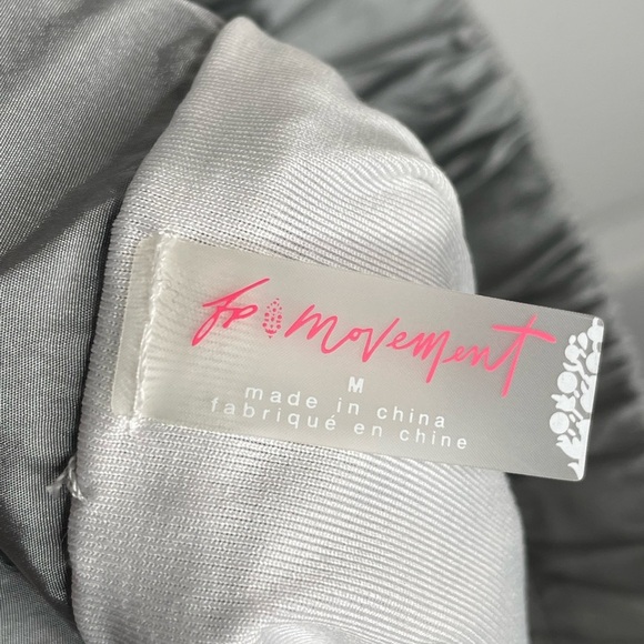 Free People Movement "The Way Home" High Waist Running Shorts in Gray/Silver M - Picture 11 of 14